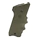 Hogue OverMolded Rubber Grip with Finger Grooves for Ruger MK II/MK III, OD Green - 82001