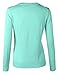 BIADANI Women Button Down Long Sleeve Crewneck Soft Knit Cardigan Sweater Mint2 Medium