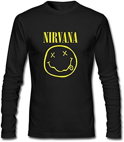 Daving Customized Nirvana Lithium Rock Band T Shirt for Mens Long Sleeve M