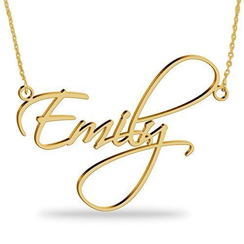 Gold Plated Name Necklace -Personalized name necklace pendent gifts-Custom with any name
