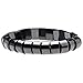 Top Plaza 4pcs/Set Men's Women's Hematite Metal Magnetic Therapy Bracelets
