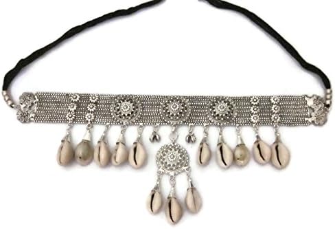Cowrie Choker Gothic Bohemian Gypsy Tribal Festival Fashion Necklace Choker Handmade Jewelry