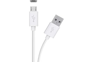 ienza Replacement Long (10-Ft) Micro USB Charge Cable Wire for Xbox One and PlayStation PS4 Controller (White)