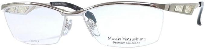 Amazon Masaki Matsushima マサキ マツシマ メガネフレーム プレミアムコレクション Mfp 542 Col1 シルバー 服 ファッション小物 通販