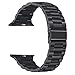 PUGO TOP Compatible with Apple Watch Band Series 7 45mm Series 6 5 4 44mm Series 3 2 1 SE 42mm, Iwatch iPhone Watch Link Wristband for Men(42mm/44mm/45mm, Space Gray)