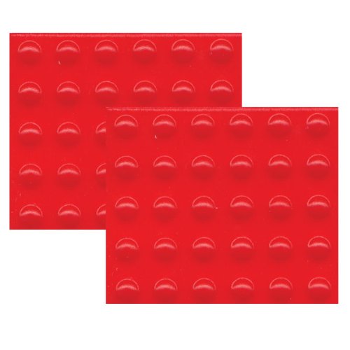 Bump Dots - Small Round Orange-Red 60-pk
