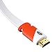 Flat HDMI Cable 15 ft - High Speed HDMI Cord - Supports, 4K Video at 60 Hz, 3D, 2160p - HDMI Latest Standard - CL3 Rated - 15 Feet