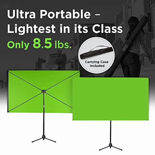 Valera 90in Green Screen Backdrop with Stand for Streaming, Ultra