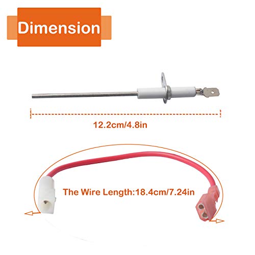 903600 Flame Sensor Rod with Wiring Harness Replacement Kit for Nordyne