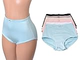 Women's 6 Pack Various of High Waist Full Coverage Brief Plus Size Underwears