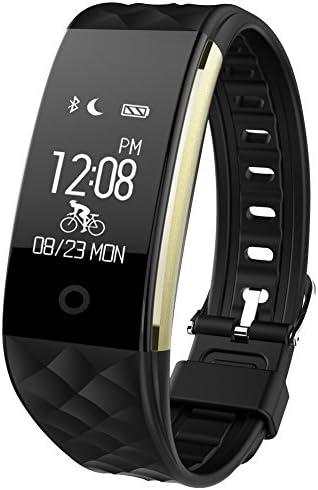 HYON Fitness Tracker,IP67 Waterproof Outdoor Sport Touch Screen Smart Band Remind Message Push Pedometer Heart Rate Monitor(Z2 Black)