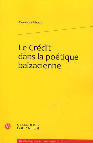 Le  crédit dans la poétique balzacienne