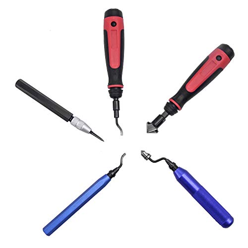 HFS (R) Heavy Duty Deburr Tool (5pc Set Deburr Tool) Hardware Tools