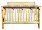 Trend Lab Fleece CribWrap Rail Cover for Long Rail, Brown, Narrow for Crib Rails Measuring up to 8