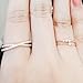 Gieschen Jewelers SOPHIA 14K Rose/White Gold-Plated CZ Crystal Band