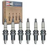 6 pc Champion Copper Plus Spark Plugs for Jeep Wrangler 4.2L L6 1987-90 | Copper-core center dissipates heat fast across thousands of fitments. 20,000-30,000 mile reliability.