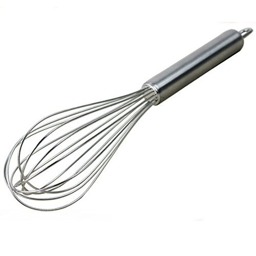 10Inch Stainless Steel Wire Whisk, Medium Size Mixing Balloon Whisk