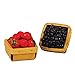 The Queen's Treasures Farm Fresh Set of 2 18 Inch Doll Sized Wood Crate with Strawberries and Blueberries! Food Kitchen Accessories Fits American Girl Dolls & More. Use Interchangeable Farm Stand ...