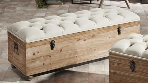 DESCALZADORA TEXTIL CAPITONE/MADERA 120 CMS. 120x42x44 cms