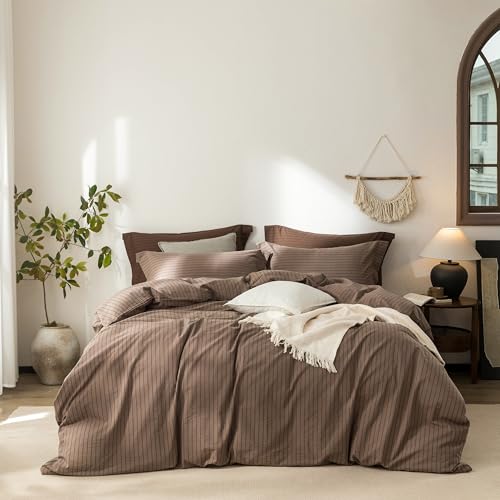 Warm Moment Striped King Duvet Cover Set