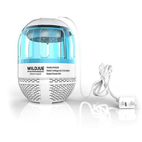 Mosquito Trap, Electronic UV Light Lamp Flies Insect Killer Bug Zapper Non-toxic Mosguito killer Eco-friendly Mosquito Insect Inhaler Lamp for Indoor Outdoor Use