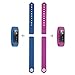 LETSCOM Replacement Straps for ID115HR or ID115, Not for ID115PlusHR/ID115U (Blue/Purple)
