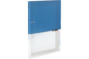 Kokuyo Campus 2-Ring Loose Leaf Binder, A4, 2 Holes, Up to 100 Sheets, Blue, Japan Import (RU-PP158B)