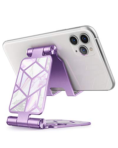 i-Blason Handy Ständer Verstellbarer Handyhalter Halter Telefon Ständer Multi Angle Handyhalterung für iPhone, Samsung, Huawei (Lila)