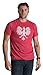 Ann Arbor T-shirt Co. Unisex Adult Poland Pride | Vintage Style, Retro-Feel Polish Eagle Polska, M Heather Red