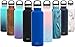 Simple Modern Insulated Water Bottle with Handle Lid Small Reusable Ascent Narrow Mouth Stainless Steel Thermos Flask, 12oz Handle Lid, Twilight