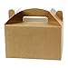 LaRibbons 25 Pack Treat Gift Boxes - 9.5 x 5 x 5 inches Brown Paper Box Recycled Kraft Gift Box Birthday Party Shower Favor Box