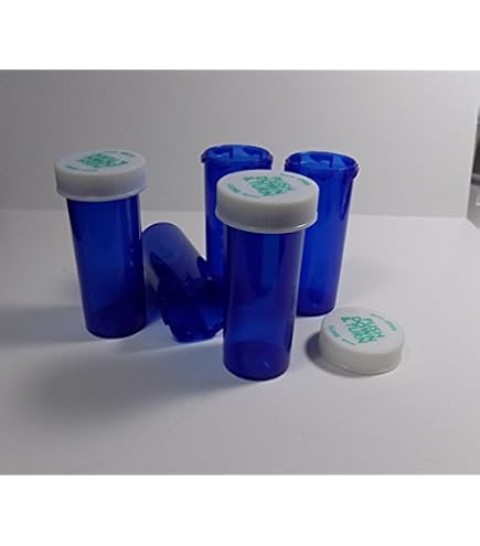 Amazon.com: Plastic Prescription Cobalt Blue Vials/Bottles 25 Pack