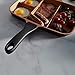 VonShef Grill Pan Non Stick Aluminum, Divided Section Pan Easy Clean Griddle With Copper Colored Interior and Stainless Steel Handle, Induction Hob Ready, 11