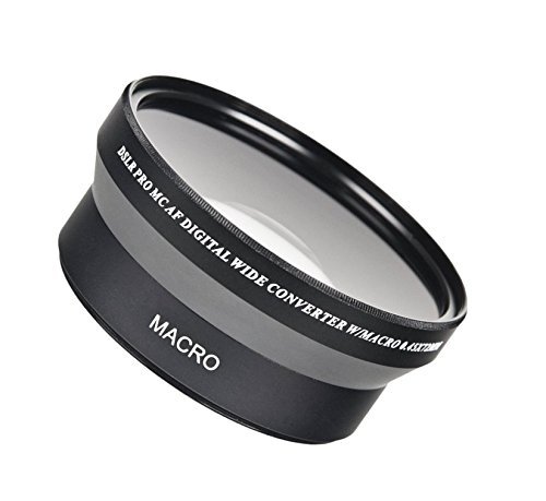 55mm Wide Angle 0.45x Conversion Lens with Macro Close-Up Attachment for Sony a7, a7S, a7IIK, a7II, a7R II Mirrorless Camera SLT A57 A58, A58K, A65, A65V, a68, A77II, A77 II, A99V DIgital SLR Camera