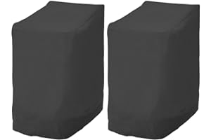 Patio Chair Covers 2 Pack, 210D Heavy Duty Outdoor Patio Furniture Covers Waterproof Lawn Lounge Deep Seat Stacked Chairs Cov