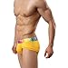 Men's Underwear,Neartime Low Waist Shorts Mens Boxers Under Ppants Soft Briefs (XL, Yellow)
