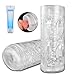 Male Masturbator Masturbation Cup with Flip-Open Design Squeezable Panel for Tighter Sensation, PALOQUETH Realistic Pocket Pussy Masturbator Masturbation Sex Toys for Men Beginners 7.5inch