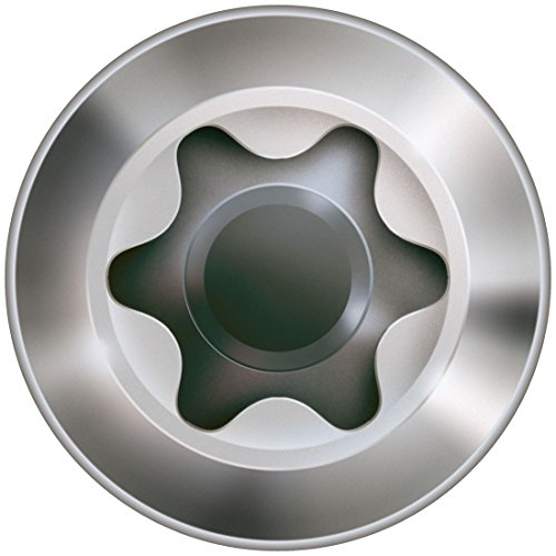 SPAX Fassadenschraube aus Edelstahl rostfrei A2, 4,0 x 40 mm, 100 Stück, T-STAR plus, Sehr kleiner Linsensenkkopf… – Bild 3