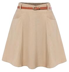 Belle Poque Fall Skirts High Waisted A-Line
