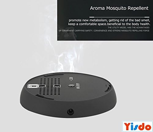 Aromatherapy Essential Oils Diffuser, New 2017 Model Portable Rechargeable Mosquito Repellent Incense Combo, Aroma Mosquito Repellent for Bedroom, Spa, Baby Room, Car, Traveling, etc