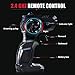 JACKEETD Monster Truck 2.4Ghz Radio Remote Control Trucks, 1/16 Scale Off Road RC car with Two Rechargeable Batteries, Racing RC Truck for All Adults and Kids - Black