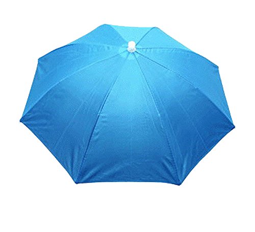 Fishing Golf Beach Sun Shade Umbrella Hat Headwear Sky Blue For Adults