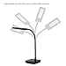Aglaia Desk Lamp, Dimmable panel lights Eye-Care Table Light with 1-Hour Timer, 6-Level Dimmer, Touch Controland Flexible Neck 7W (Black)