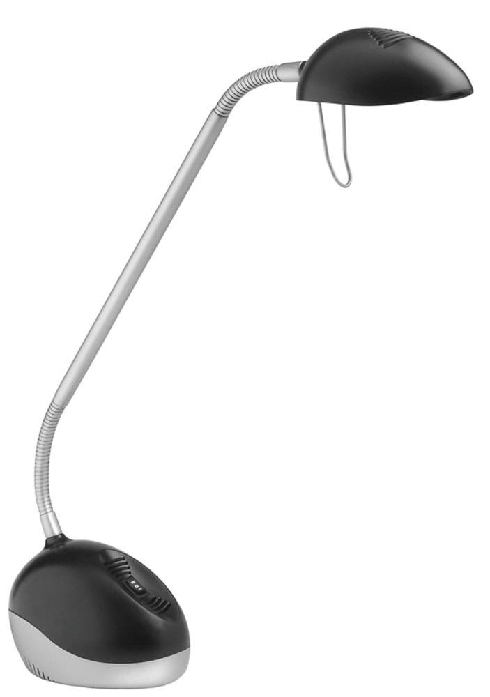 Alba Halox LED Desk Lamp 35/50W with UK Plug Black/Grey LEDX N UK