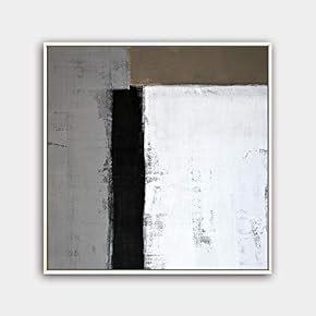 Framed Canvas Wall Art Modern Texture Painting Canvas Prints Home Artwork Decoration for Living Room,Bedroom - 16x16 inches