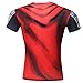 Red Plume® Men's Compression Sports Fitness Shirt, Movie Hero Raytheon T-shirt (M, blue)
