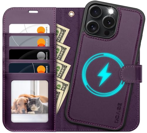 OCASE für iPhone 16 Pro Max Hülle (2in1) Stoßfestes Dunkel violett