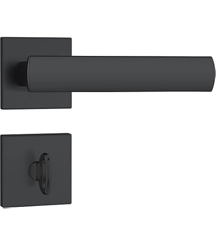 FECHADURA STAM803/35 - ROSETA QUADRADA 1 PRETO FOSCO (GORJE