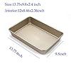 Monfish Rectangle Cake tin -9x13-Inch Carbon Steel Bakeware with Textured Finish - Deep Non-Stick Baking Tray - Oven…