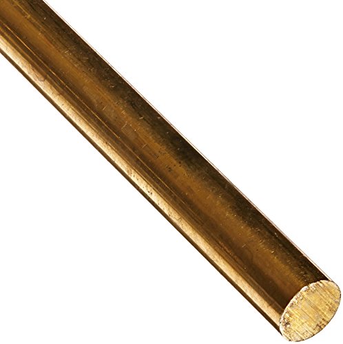 353 Brass Round Rod, Unpolished (Mill) Finish, H02 Temper, Meets ASTM B453, 5/16